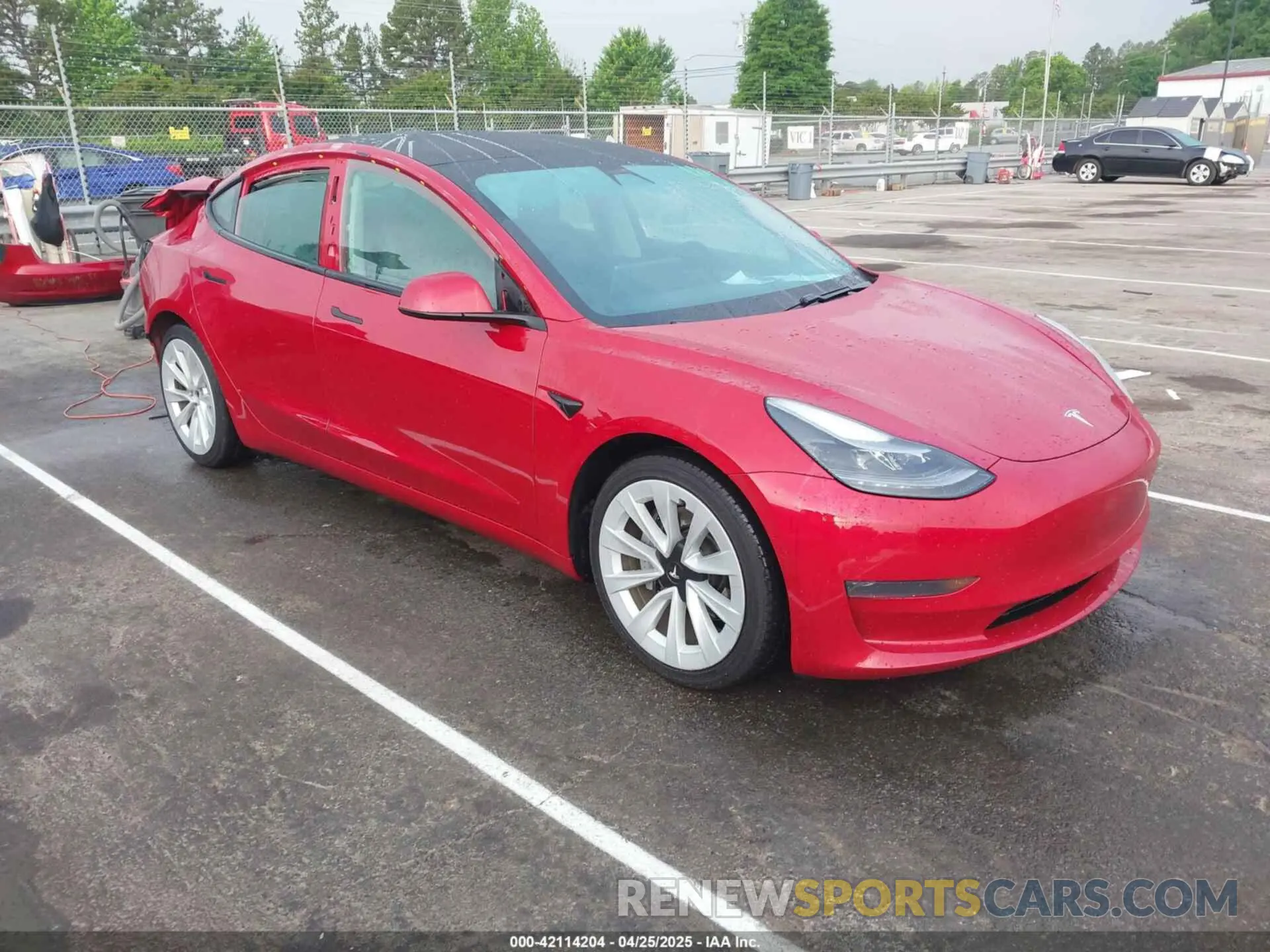 1 fotografías del automóvil dañado 5YJ3E1EAXMF017773 TESLA MODEL 3 2021