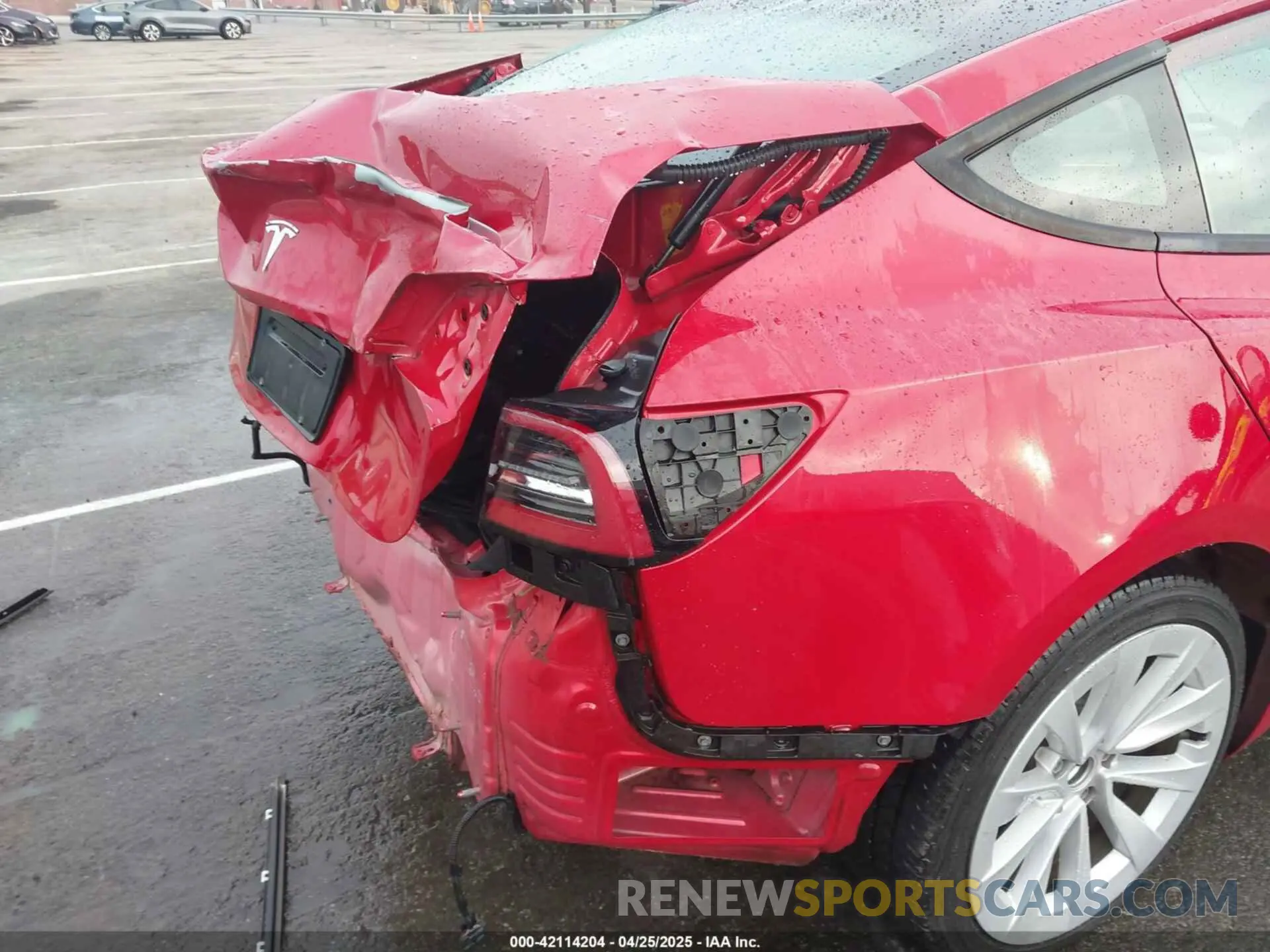 20 fotografías del automóvil dañado 5YJ3E1EAXMF017773 TESLA MODEL 3 2021