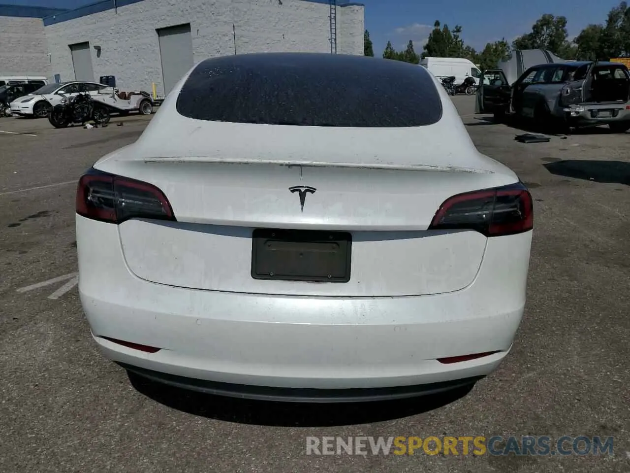 6 fotografías del automóvil dañado 5YJ3E1EAXMF028630 TESLA MODEL 3 2021