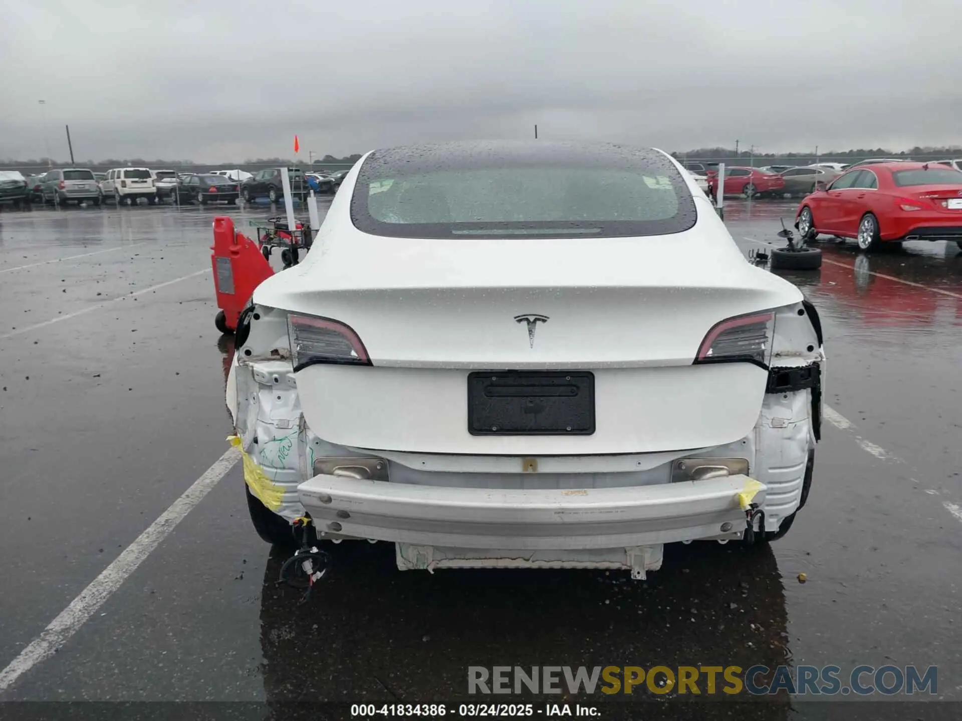 6 fotografías del automóvil dañado 5YJ3E1EAXMF052765 TESLA MODEL 3 2021