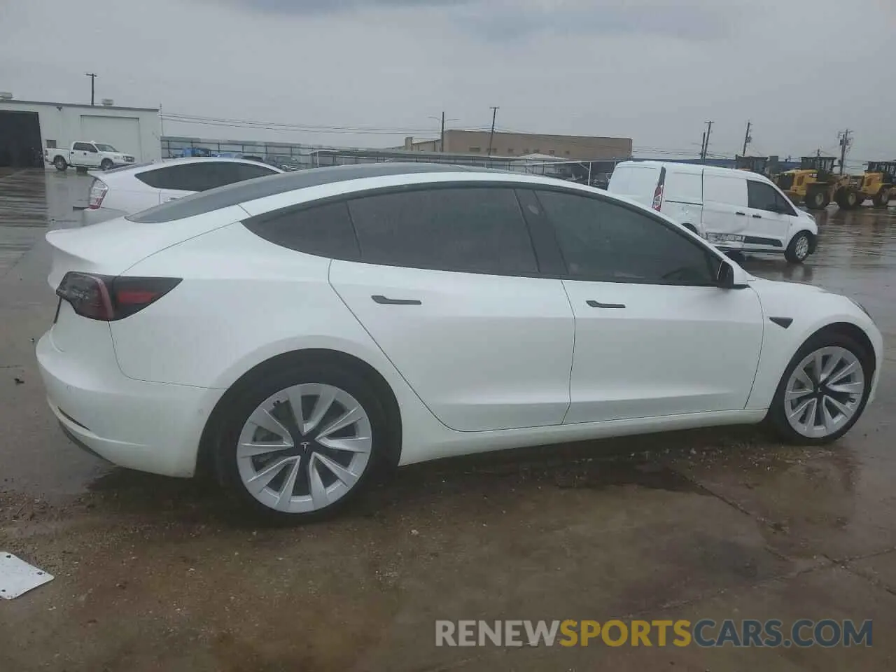 3 fotografías del automóvil dañado 5YJ3E1EAXMF057867 TESLA MODEL 3 2021