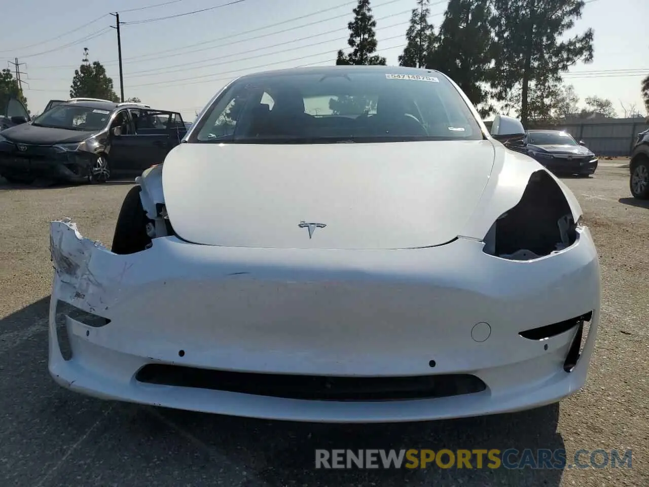 5 fotografías del automóvil dañado 5YJ3E1EAXMF068402 TESLA MODEL 3 2021