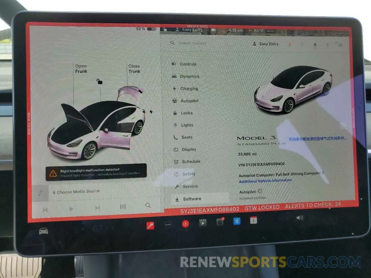9 fotografías del automóvil dañado 5YJ3E1EAXMF068402 TESLA MODEL 3 2021