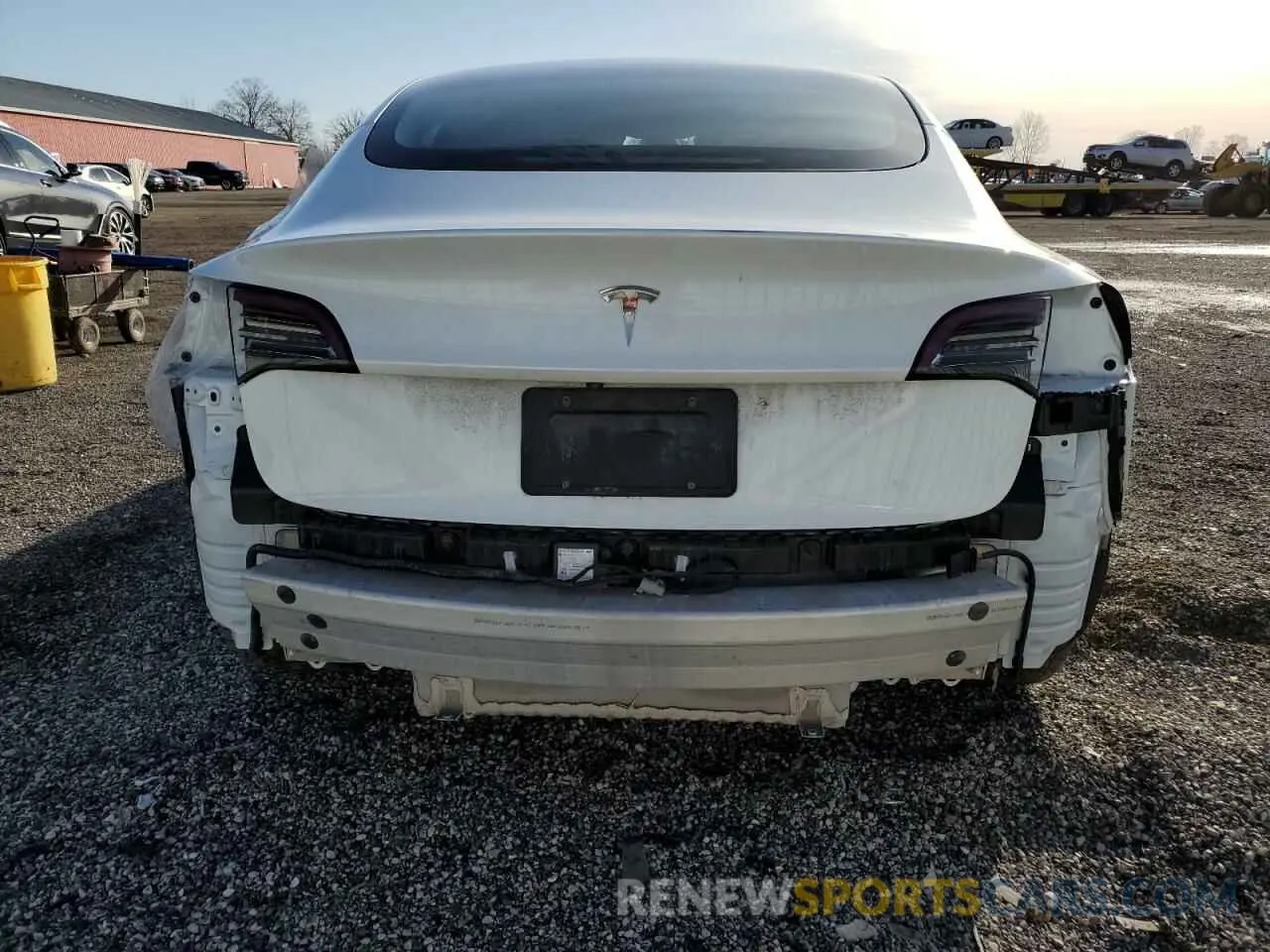 6 fotografías del automóvil dañado 5YJ3E1EAXMF083496 TESLA MODEL 3 2021