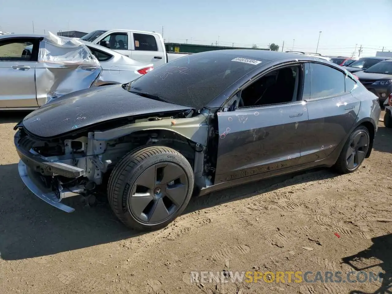 1 fotografías del automóvil dañado 5YJ3E1EAXMF087516 TESLA MODEL 3 2021