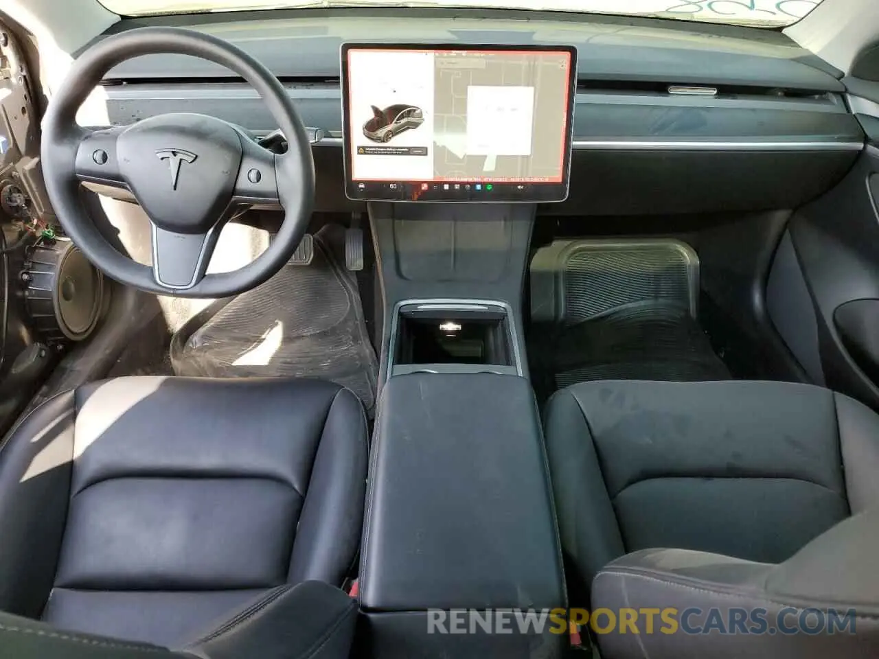 8 fotografías del automóvil dañado 5YJ3E1EAXMF087516 TESLA MODEL 3 2021