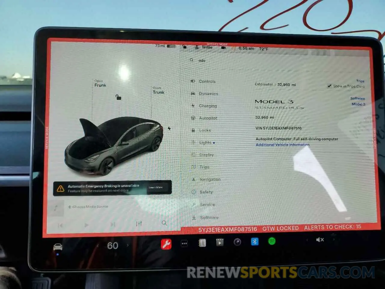 9 fotografías del automóvil dañado 5YJ3E1EAXMF087516 TESLA MODEL 3 2021