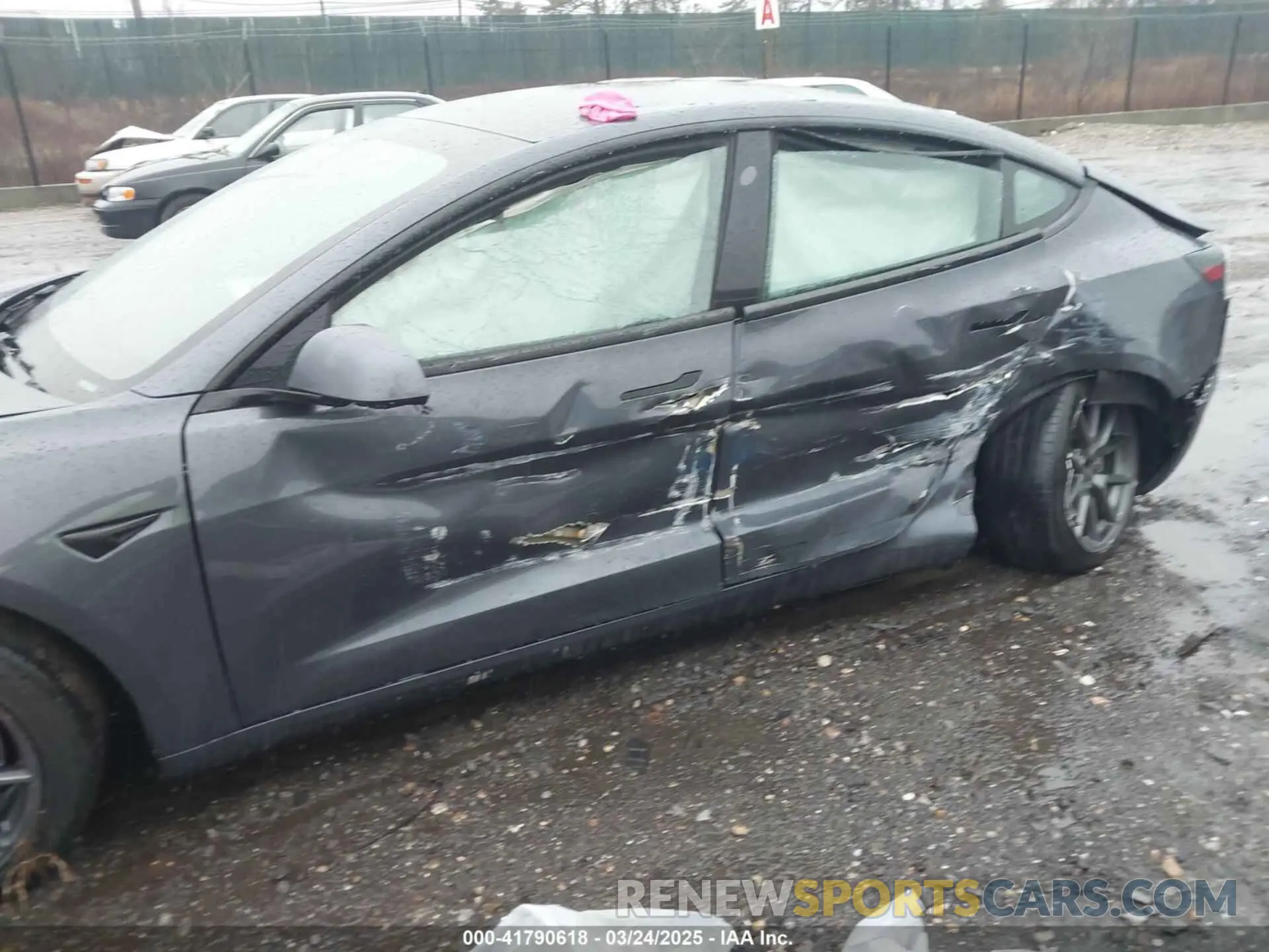 6 fotografías del automóvil dañado 5YJ3E1EAXMF087841 TESLA MODEL 3 2021