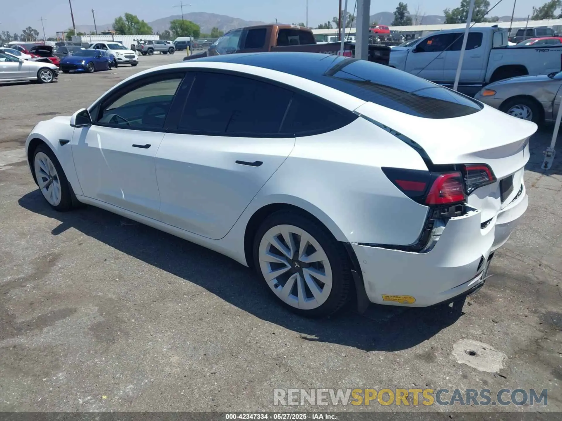 3 fotografías del automóvil dañado 5YJ3E1EAXMF089282 TESLA MODEL 3 2021