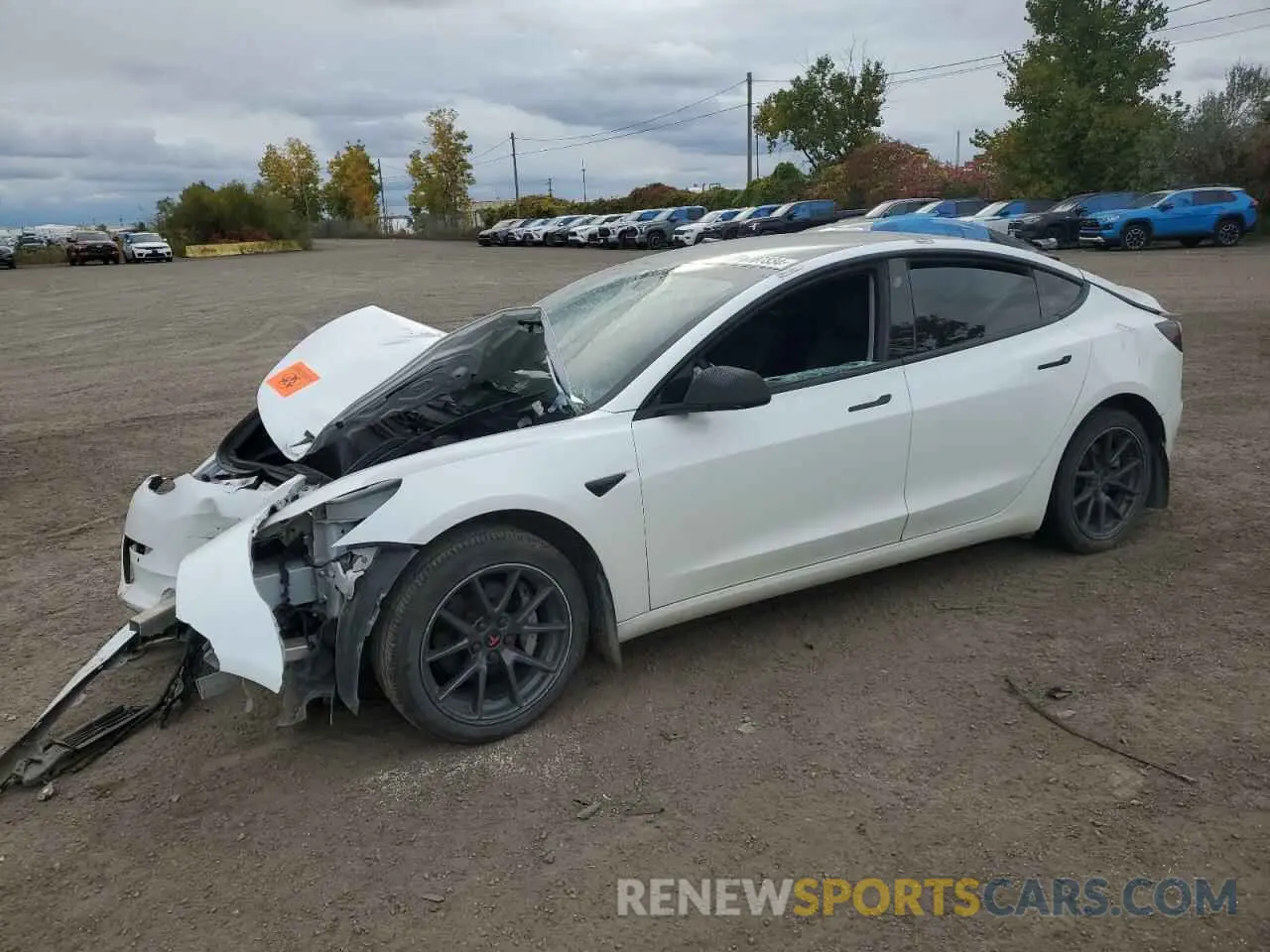 1 fotografías del automóvil dañado 5YJ3E1EAXMF094112 TESLA MODEL 3 2021