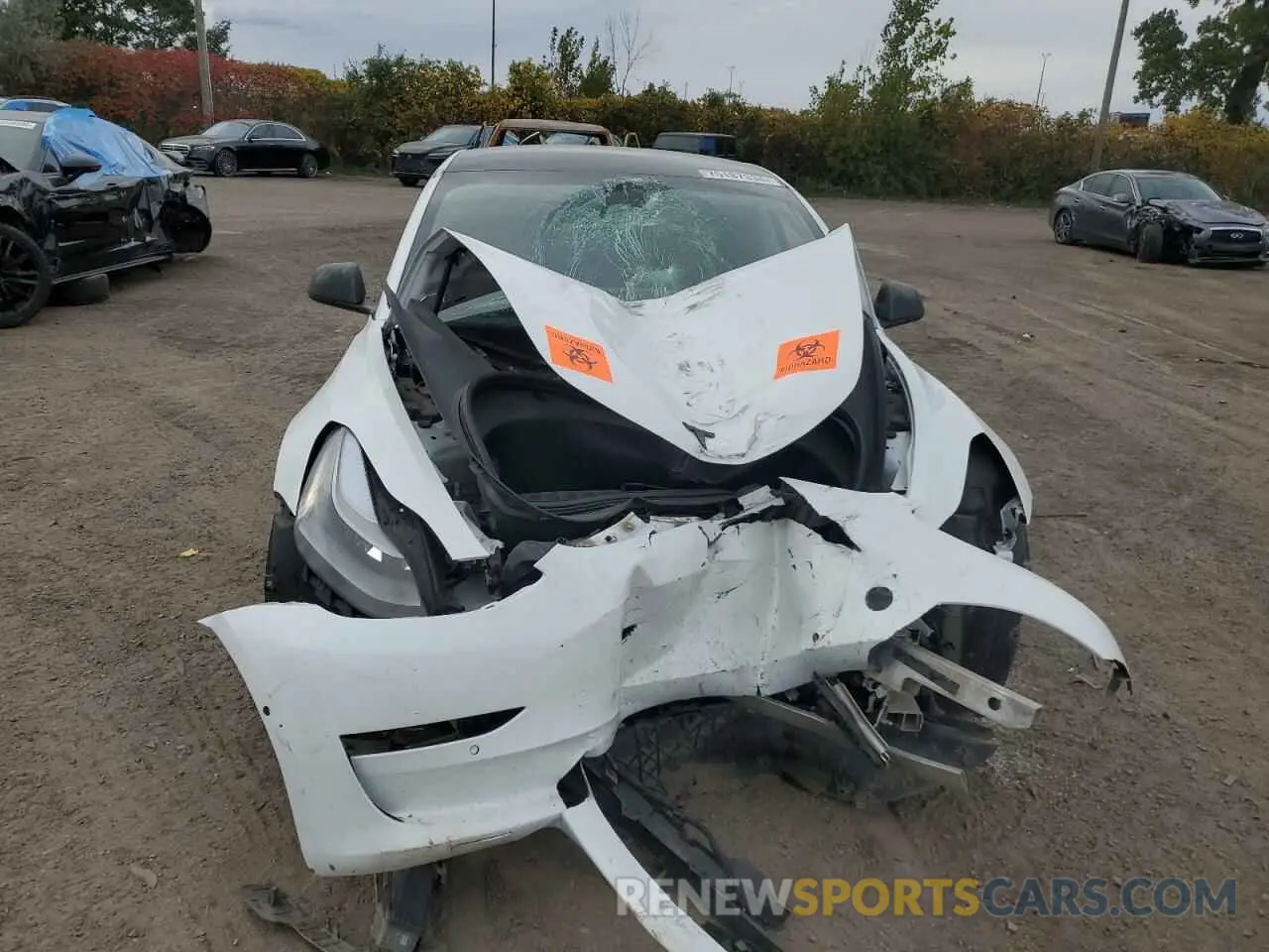5 fotografías del automóvil dañado 5YJ3E1EAXMF094112 TESLA MODEL 3 2021