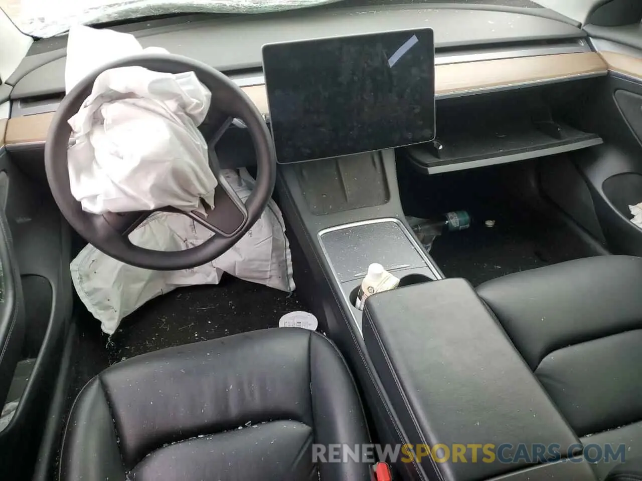 8 fotografías del automóvil dañado 5YJ3E1EAXMF094112 TESLA MODEL 3 2021