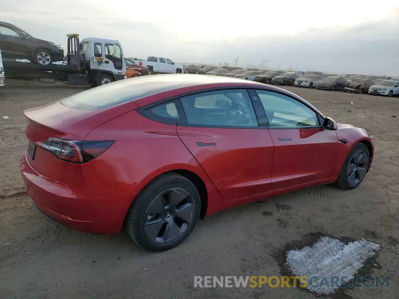 3 fotografías del automóvil dañado 5YJ3E1EAXMF094935 TESLA MODEL 3 2021