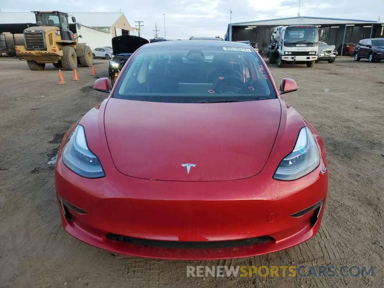 5 fotografías del automóvil dañado 5YJ3E1EAXMF094935 TESLA MODEL 3 2021
