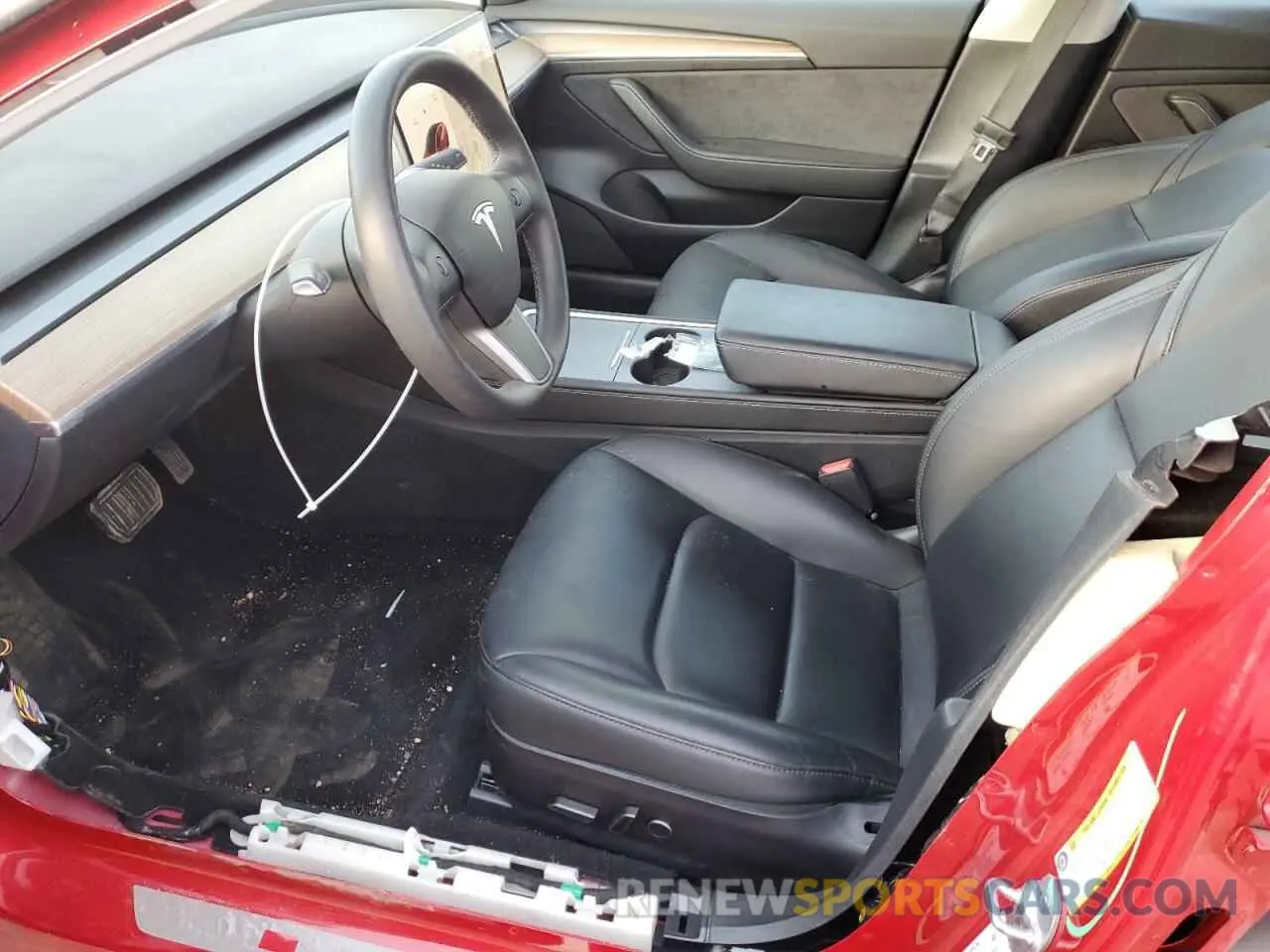 7 fotografías del automóvil dañado 5YJ3E1EAXMF094935 TESLA MODEL 3 2021