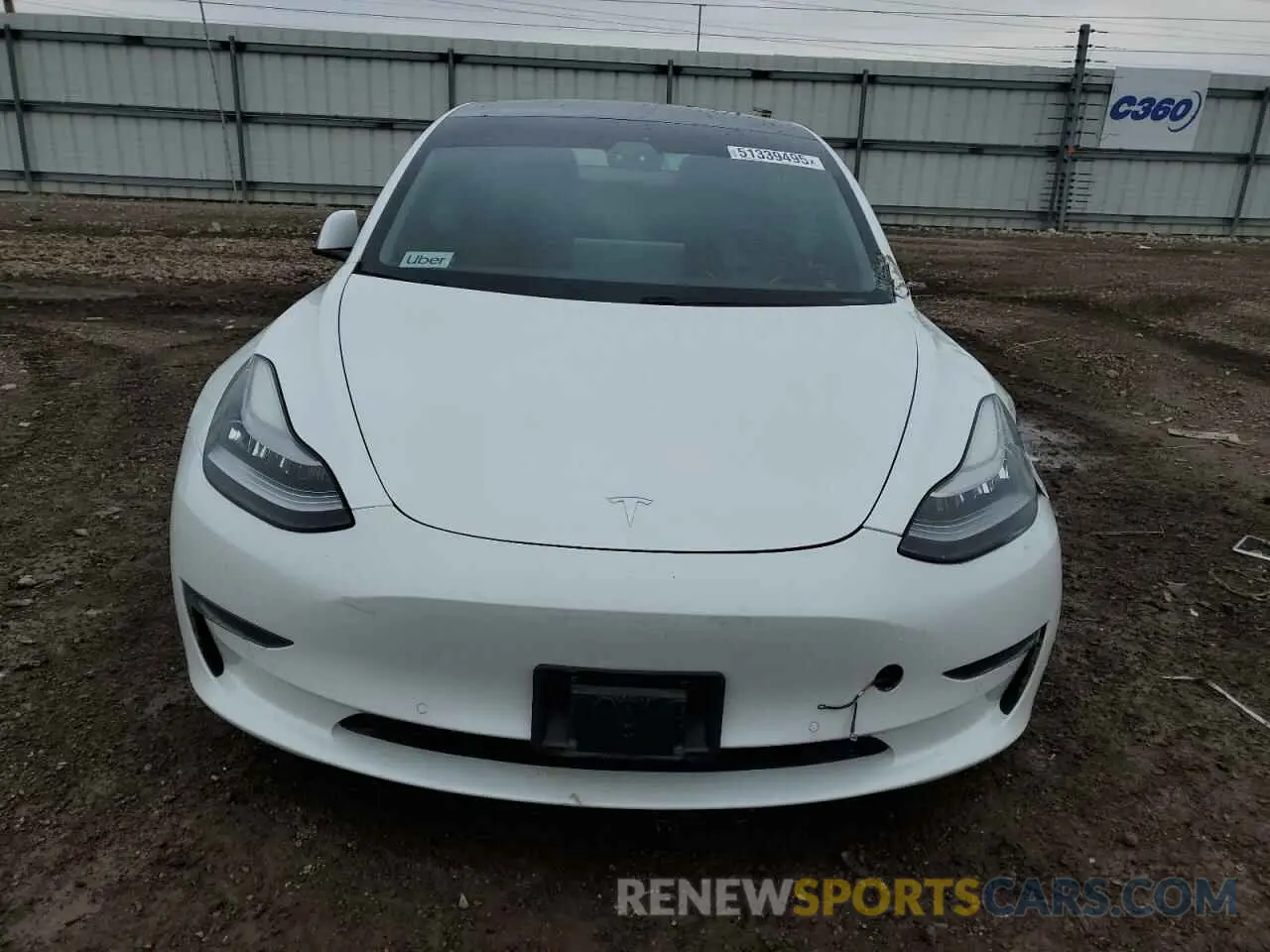 5 fotografías del automóvil dañado 5YJ3E1EAXMF853650 TESLA MODEL 3 2021