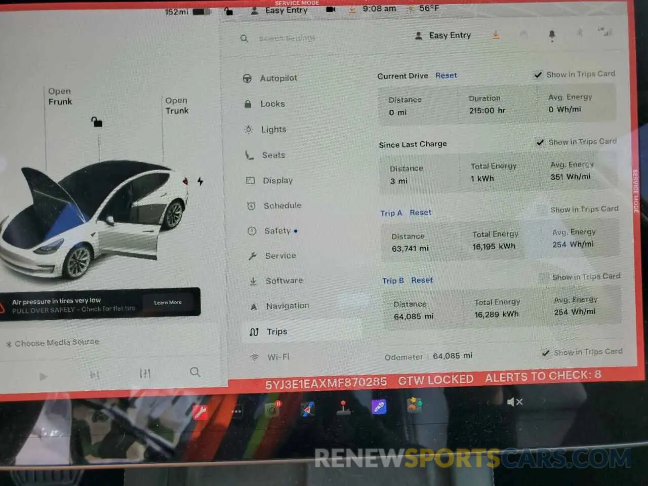 9 fotografías del automóvil dañado 5YJ3E1EAXMF870285 TESLA MODEL 3 2021