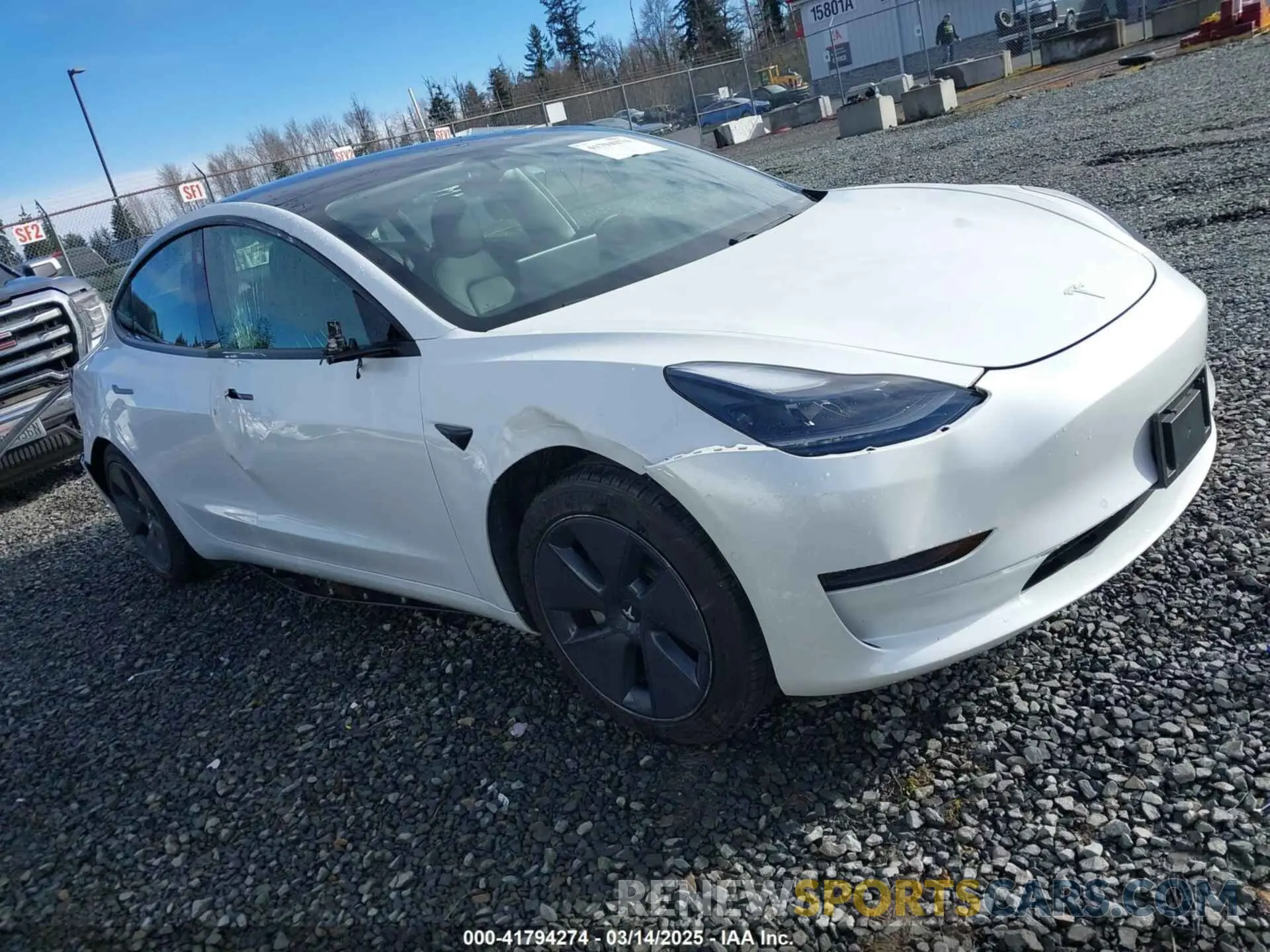 1 fotografías del automóvil dañado 5YJ3E1EAXMF871730 TESLA MODEL 3 2021