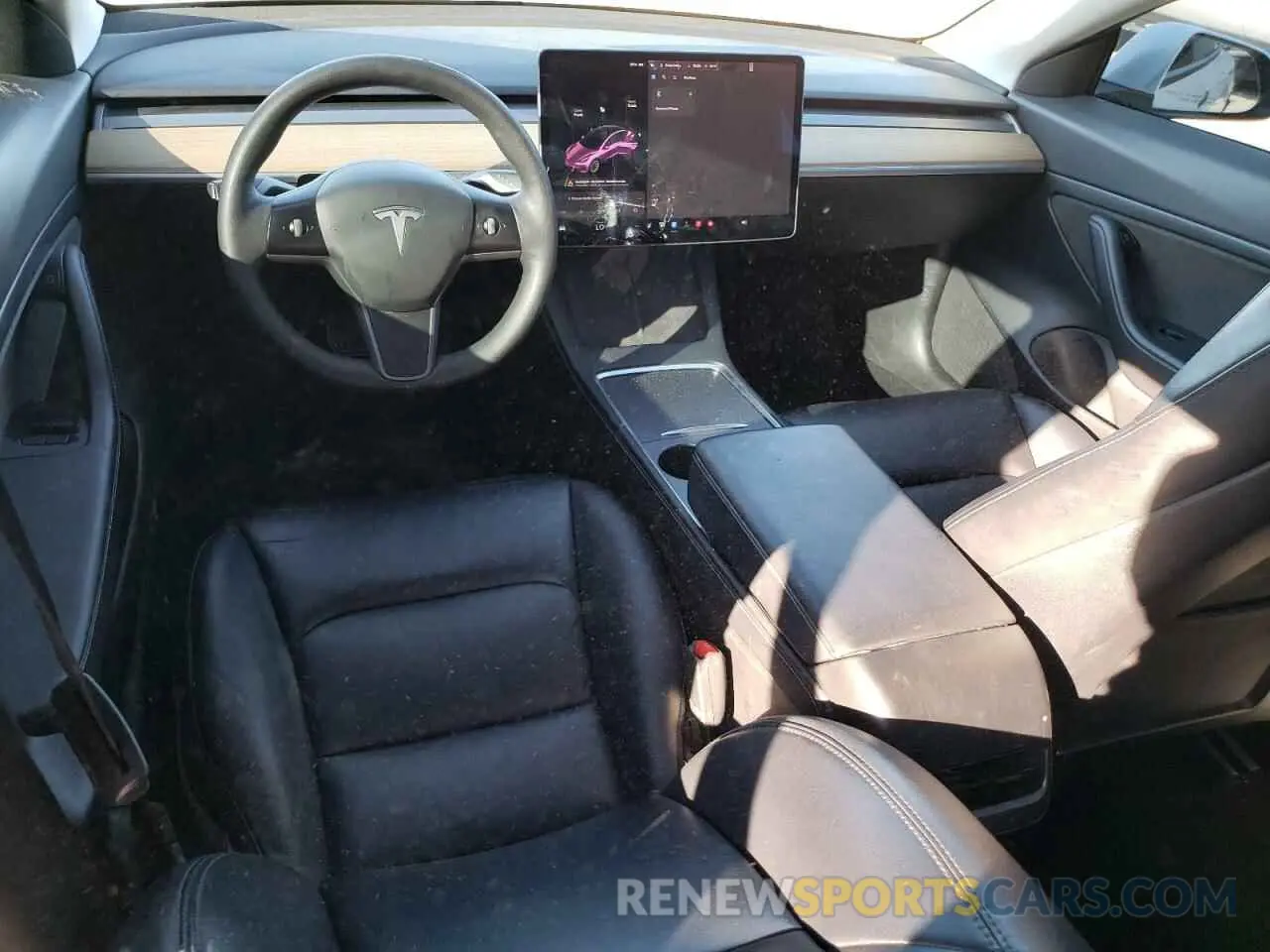 8 fotografías del automóvil dañado 5YJ3E1EAXMF908338 TESLA MODEL 3 2021