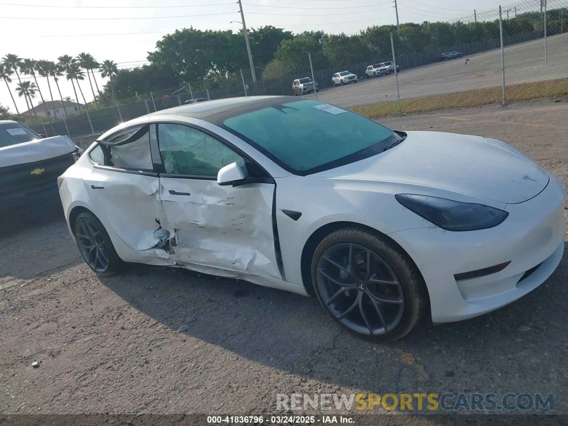 6 fotografías del automóvil dañado 5YJ3E1EAXMF908601 TESLA MODEL 3 2021