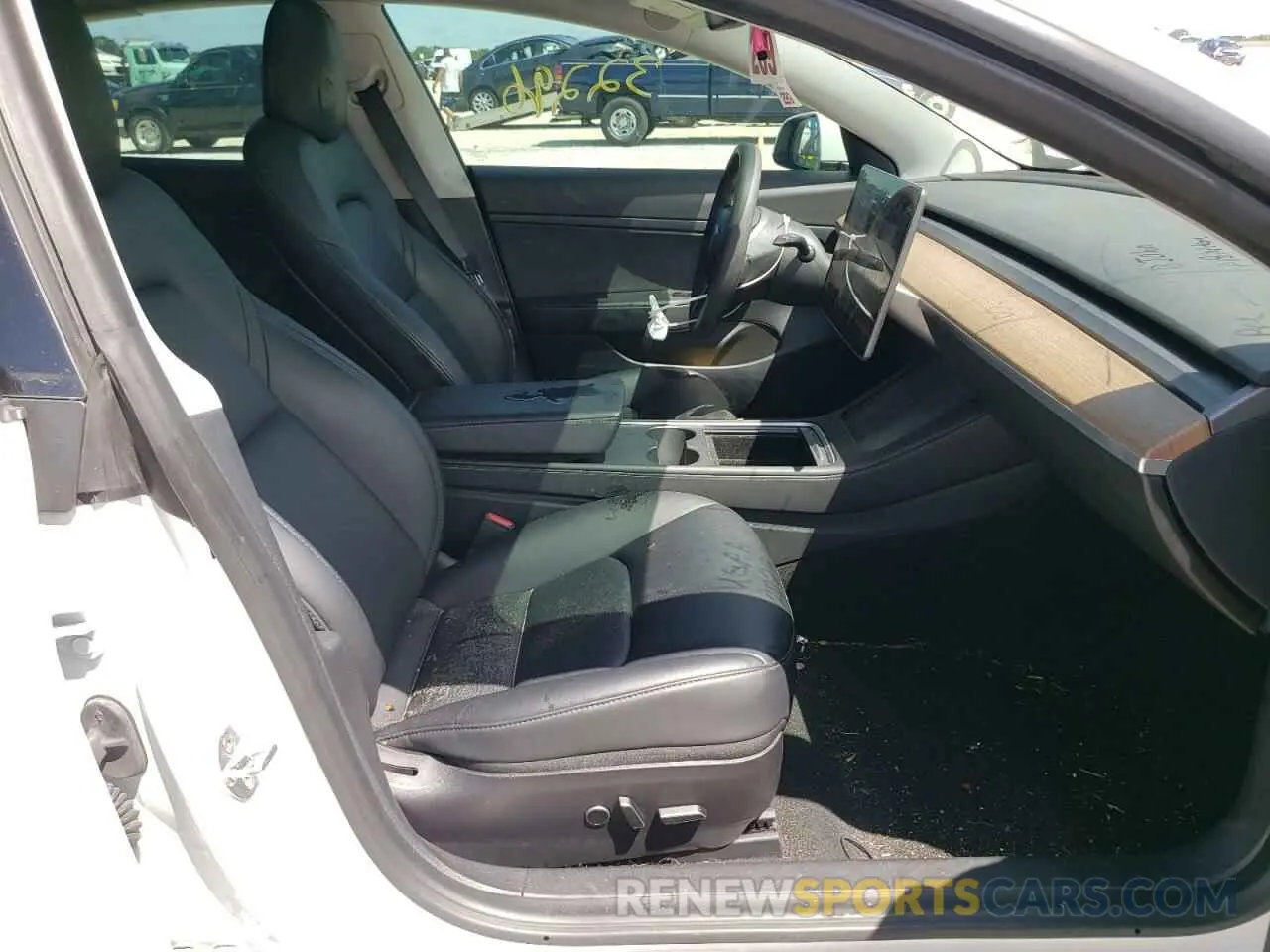 5 fotografías del automóvil dañado 5YJ3E1EAXMF921459 TESLA MODEL 3 2021