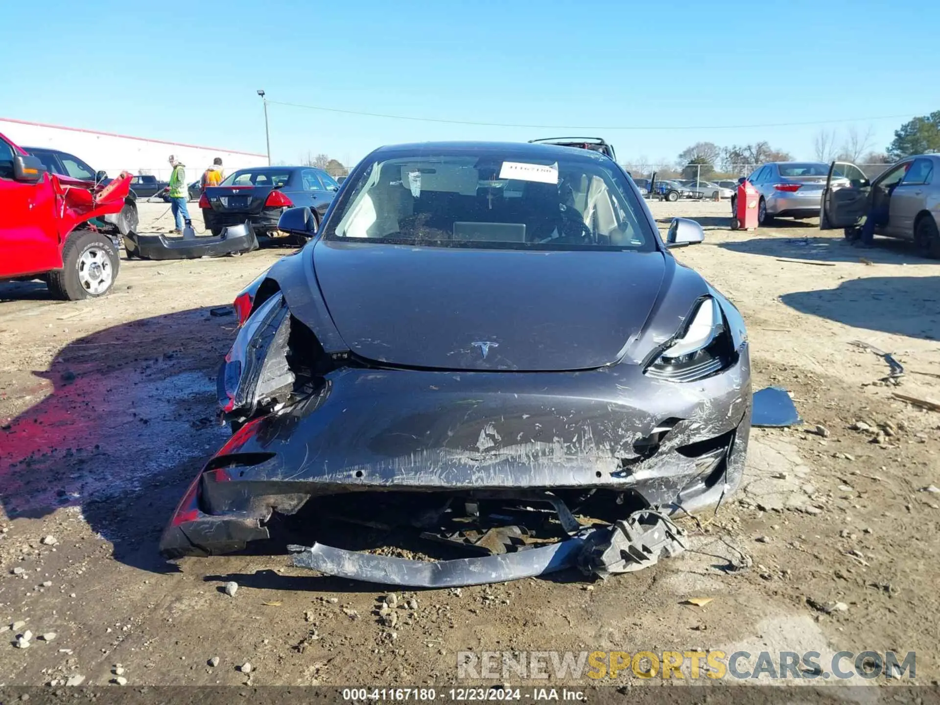 12 fotografías del automóvil dañado 5YJ3E1EAXMF922692 TESLA MODEL 3 2021