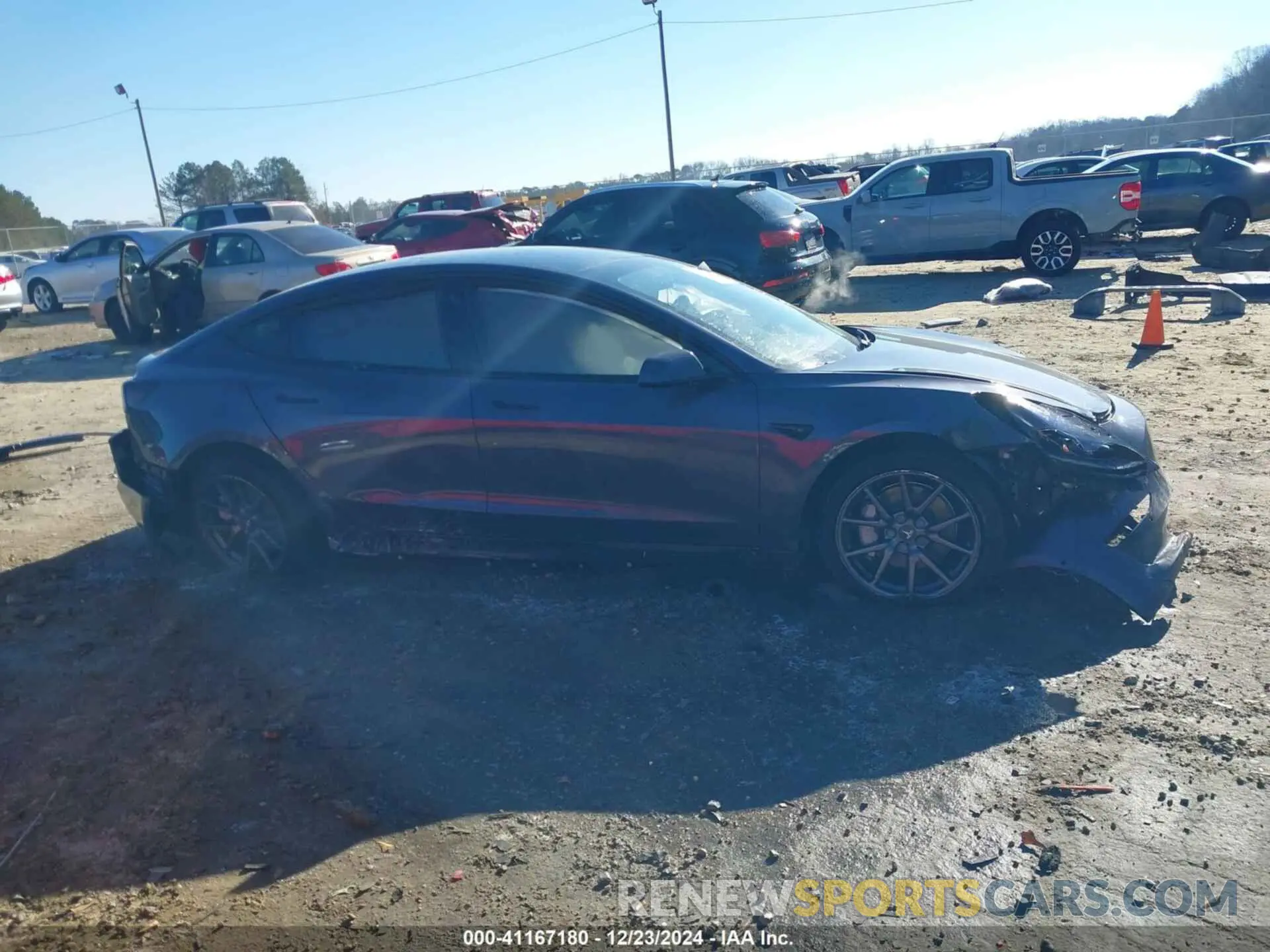 13 fotografías del automóvil dañado 5YJ3E1EAXMF922692 TESLA MODEL 3 2021
