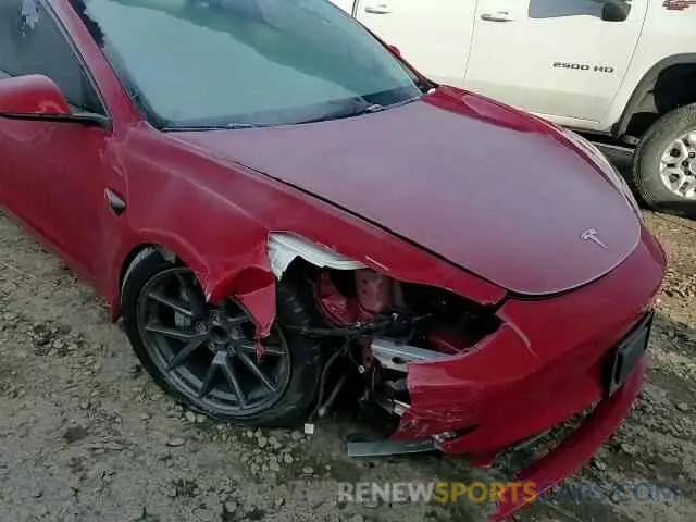 11 fotografías del automóvil dañado 5YJ3E1EAXMF929612 TESLA MODEL 3 2021