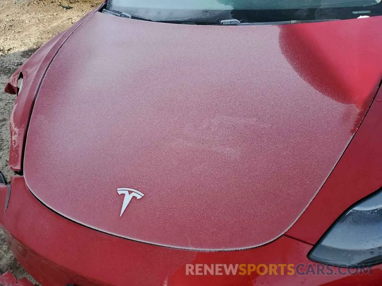 12 fotografías del automóvil dañado 5YJ3E1EAXMF929612 TESLA MODEL 3 2021