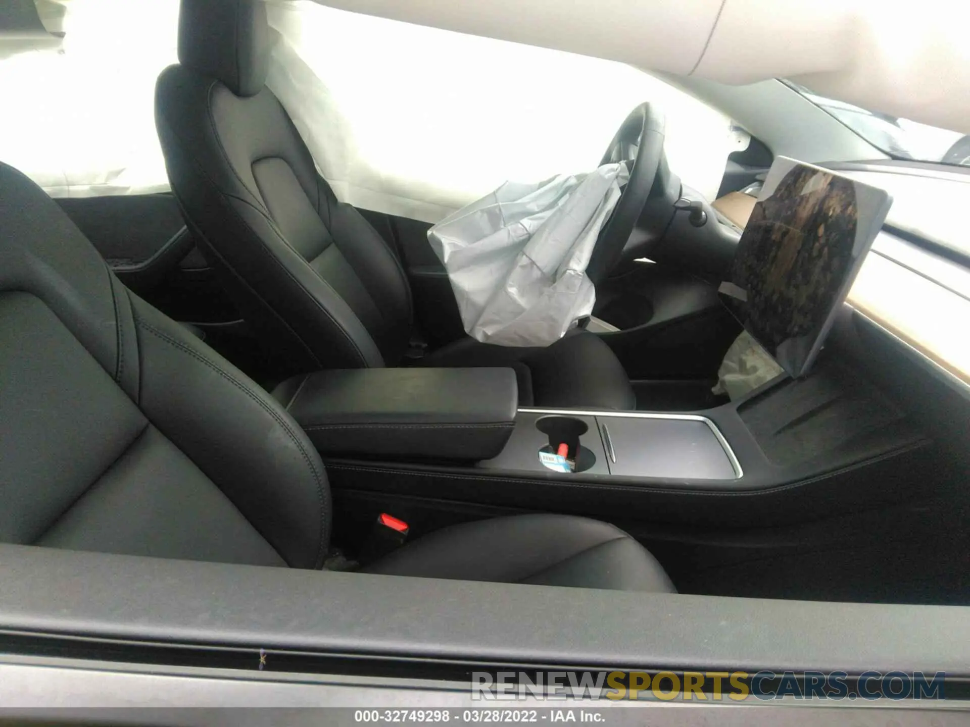 5 fotografías del automóvil dañado 5YJ3E1EAXMF930209 TESLA MODEL 3 2021