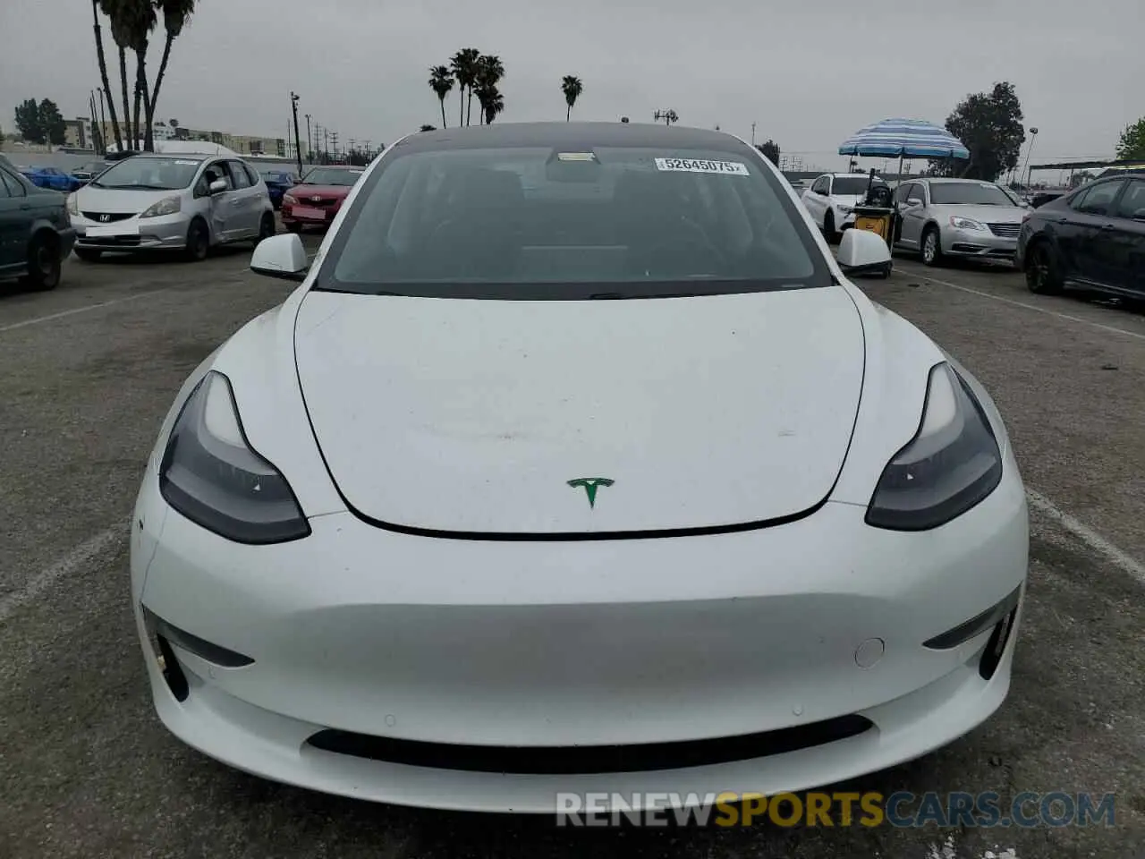 5 fotografías del automóvil dañado 5YJ3E1EAXMF940500 TESLA MODEL 3 2021