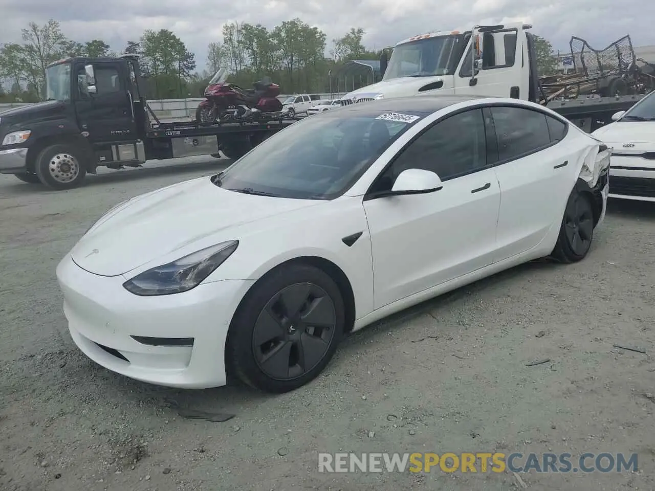 1 fotografías del automóvil dañado 5YJ3E1EAXMF973450 TESLA MODEL 3 2021