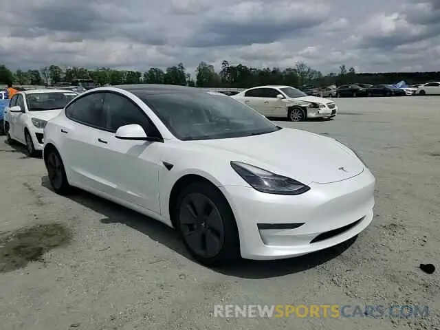 10 fotografías del automóvil dañado 5YJ3E1EAXMF973450 TESLA MODEL 3 2021