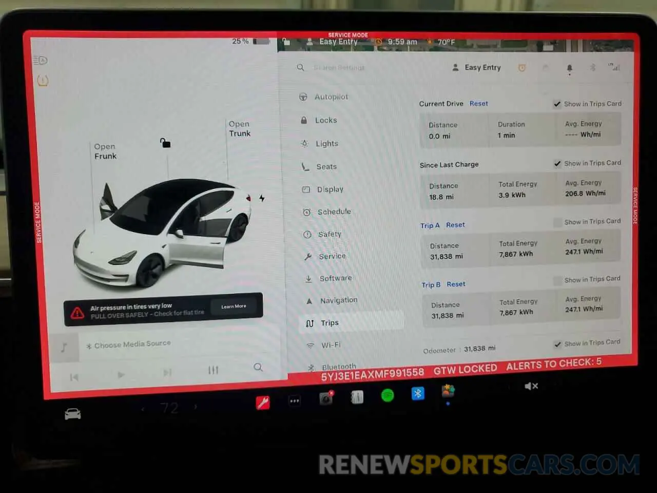 9 fotografías del automóvil dañado 5YJ3E1EAXMF991558 TESLA MODEL 3 2021
