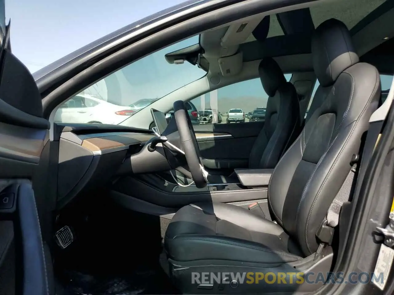 7 fotografías del automóvil dañado 5YJ3E1EB0MF005205 TESLA MODEL 3 2021