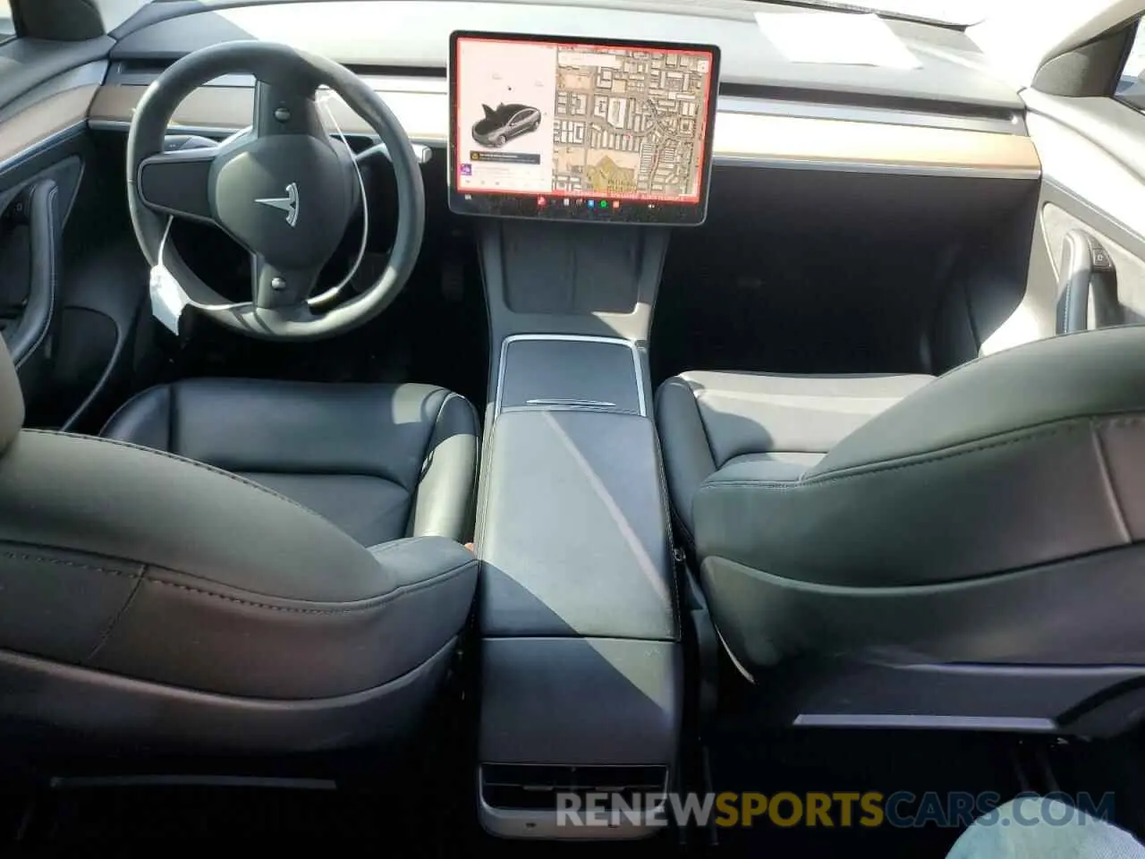 8 fotografías del automóvil dañado 5YJ3E1EB0MF005205 TESLA MODEL 3 2021