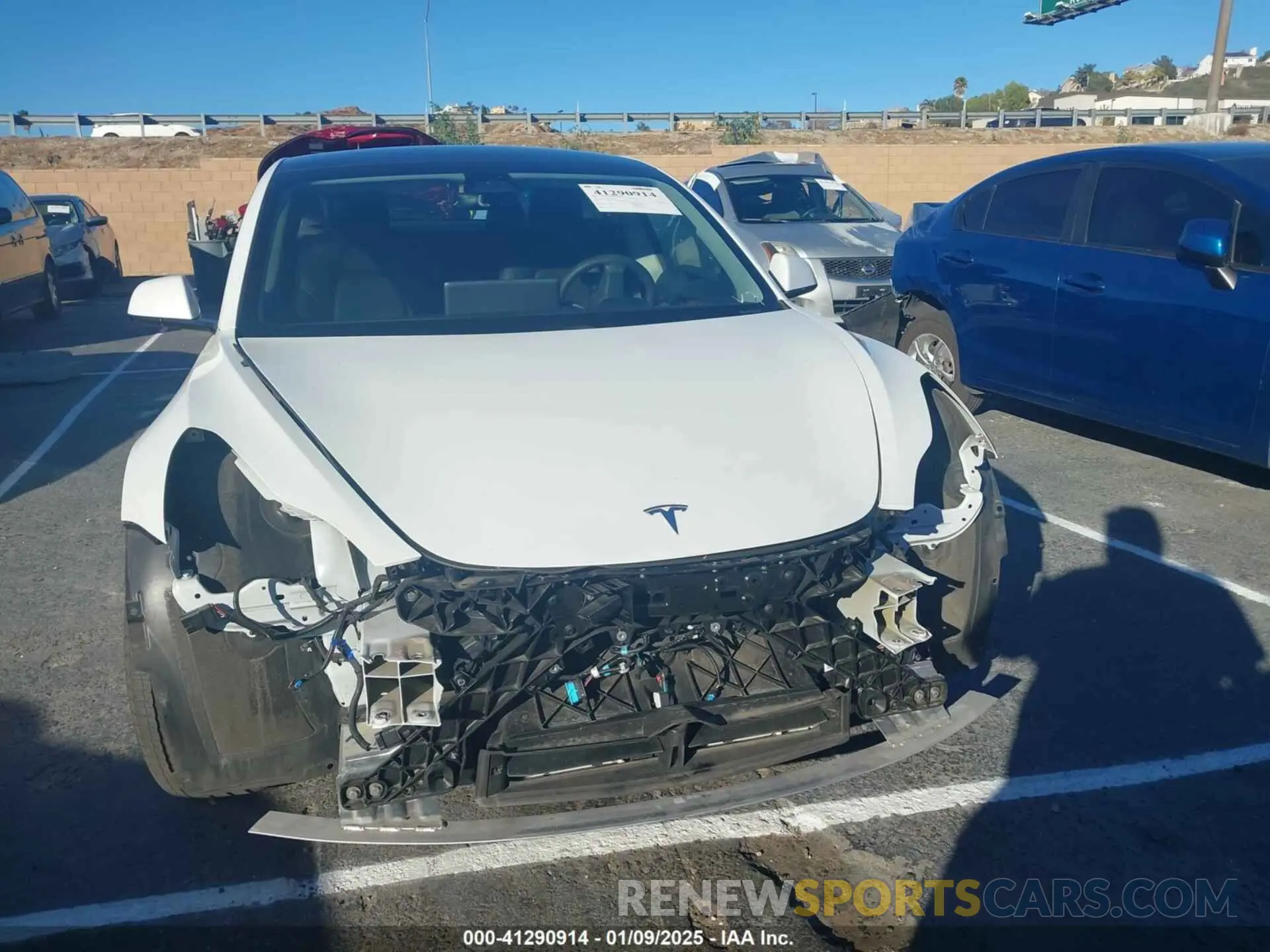13 fotografías del automóvil dañado 5YJ3E1EB0MF010078 TESLA MODEL 3 2021