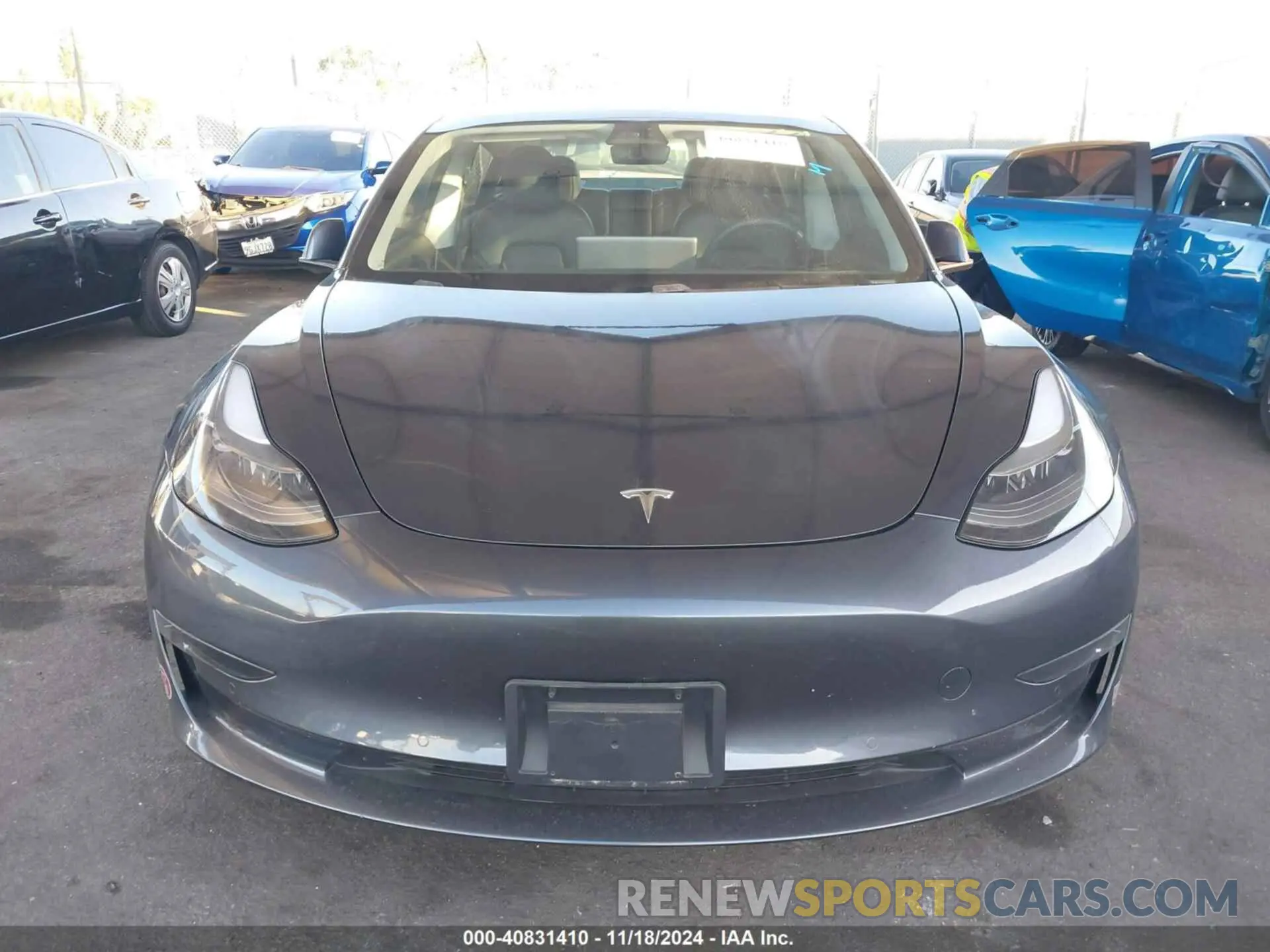 12 fotografías del automóvil dañado 5YJ3E1EB0MF050967 TESLA MODEL 3 2021