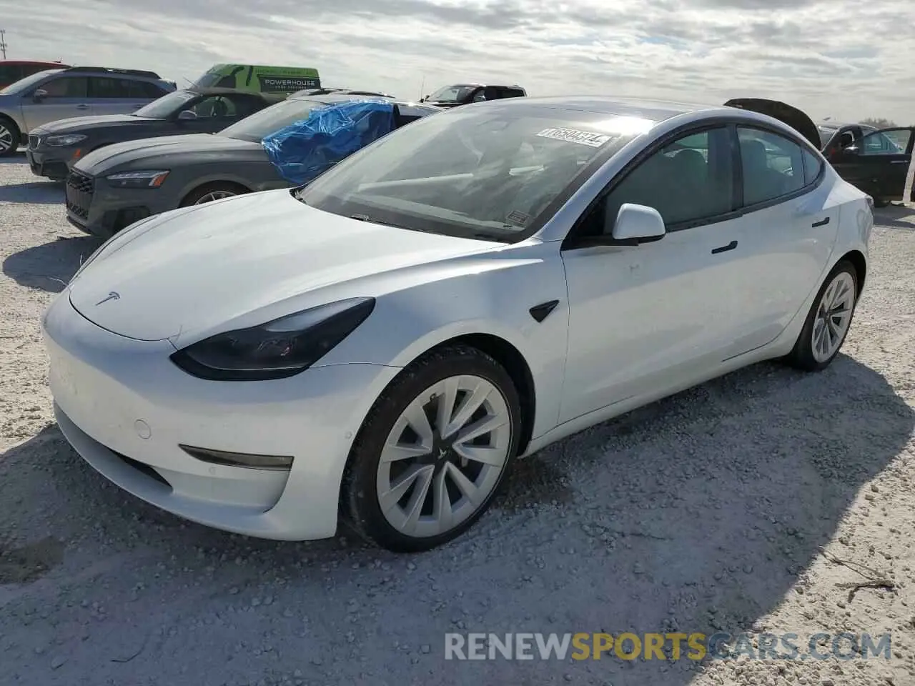 1 fotografías del automóvil dañado 5YJ3E1EB0MF051097 TESLA MODEL 3 2021