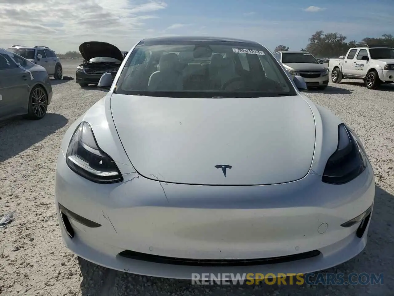 5 fotografías del automóvil dañado 5YJ3E1EB0MF051097 TESLA MODEL 3 2021