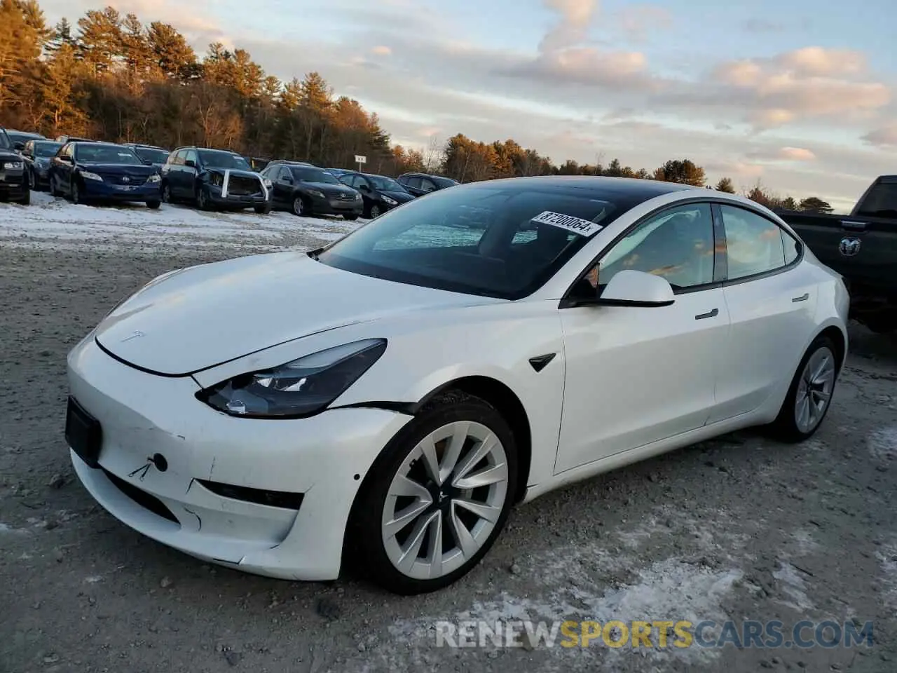 1 fotografías del automóvil dañado 5YJ3E1EB0MF056459 TESLA MODEL 3 2021