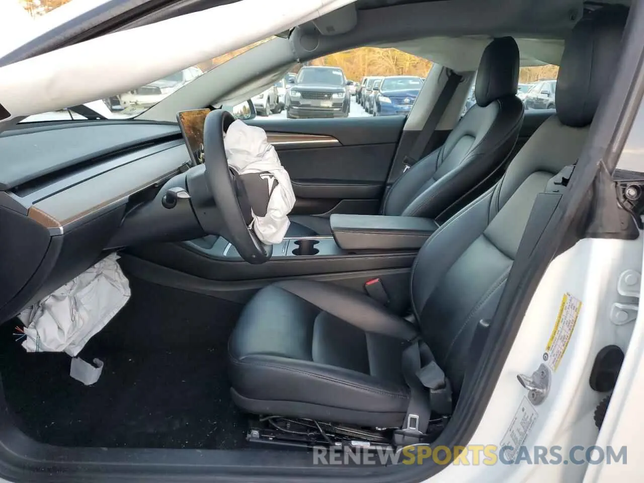7 fotografías del automóvil dañado 5YJ3E1EB0MF056459 TESLA MODEL 3 2021