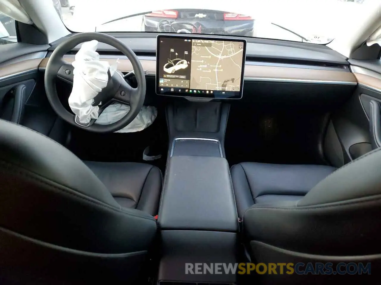 8 fotografías del automóvil dañado 5YJ3E1EB0MF056459 TESLA MODEL 3 2021