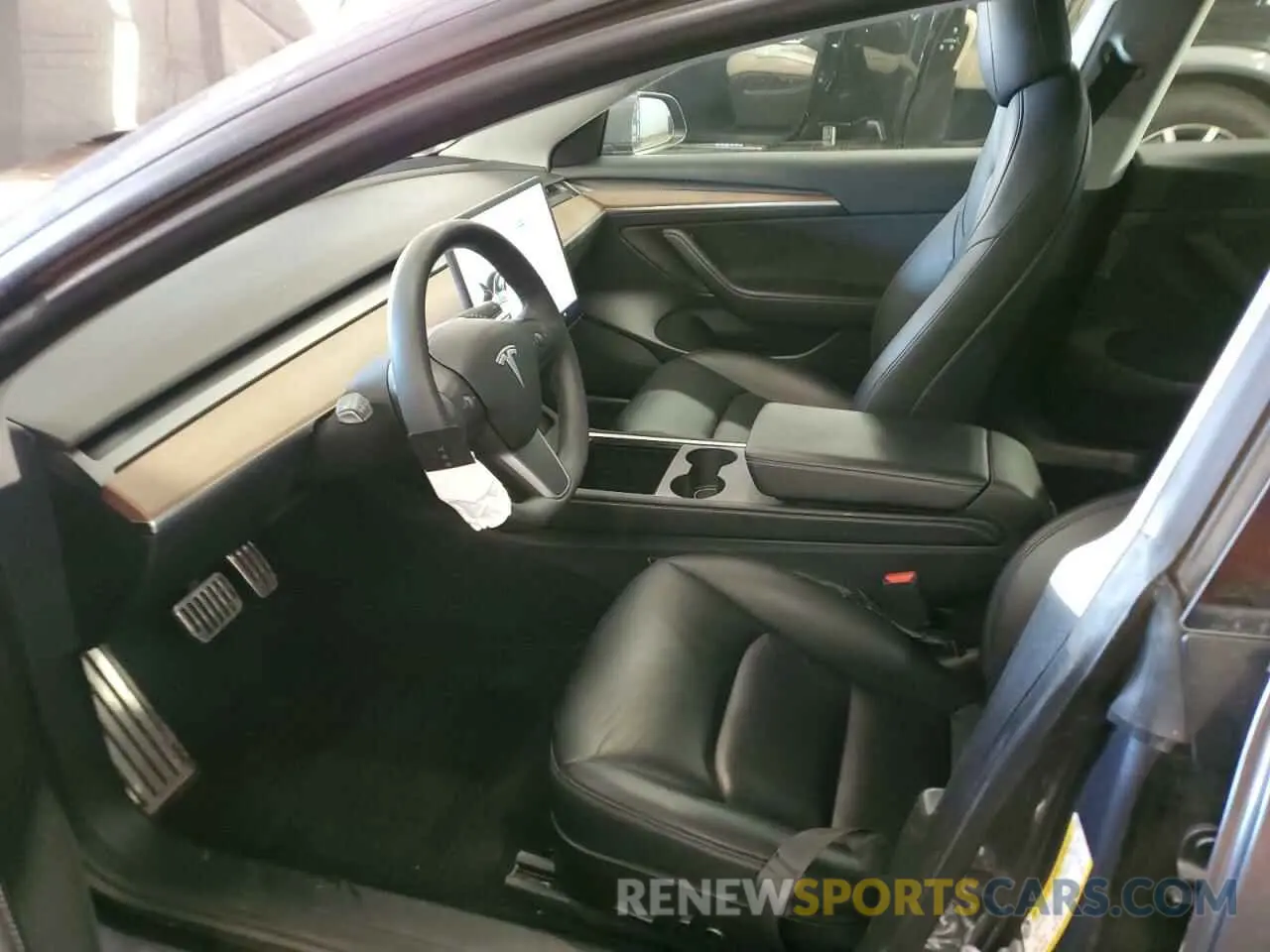7 fotografías del automóvil dañado 5YJ3E1EB0MF056641 TESLA MODEL 3 2021