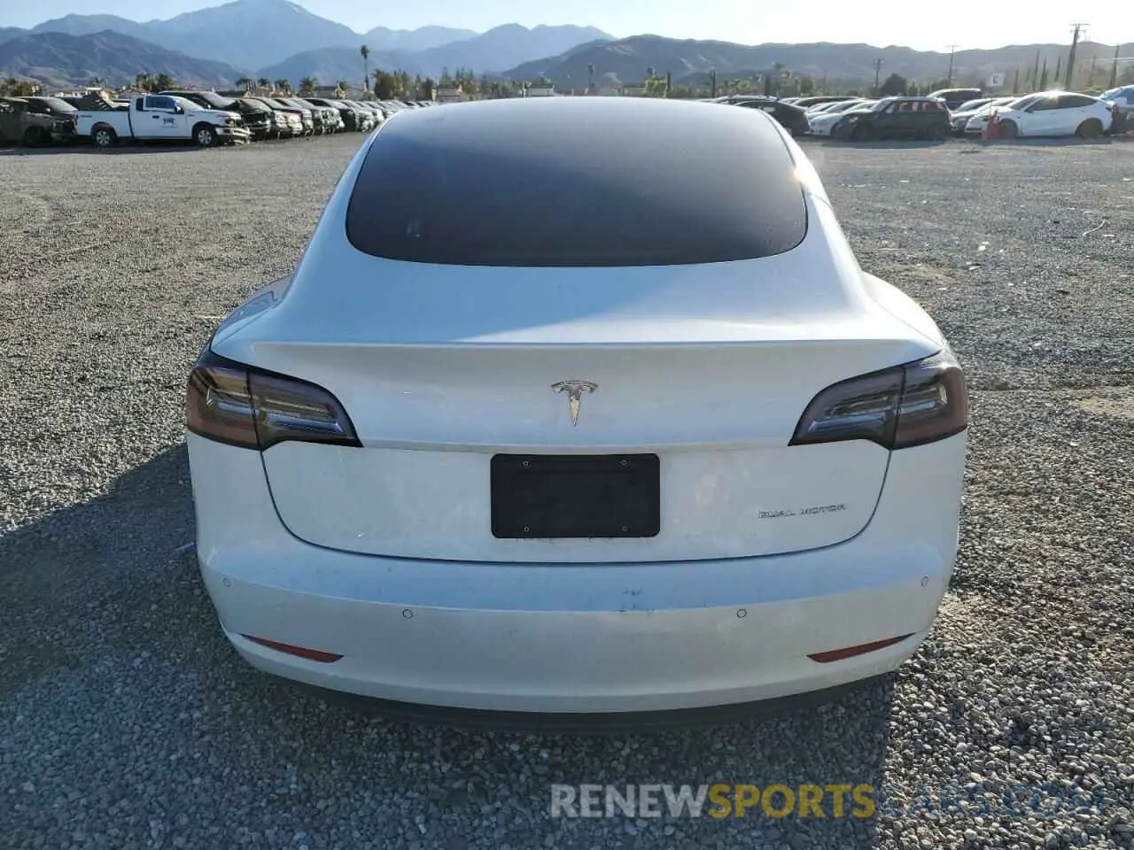 6 fotografías del automóvil dañado 5YJ3E1EB0MF059457 TESLA MODEL 3 2021