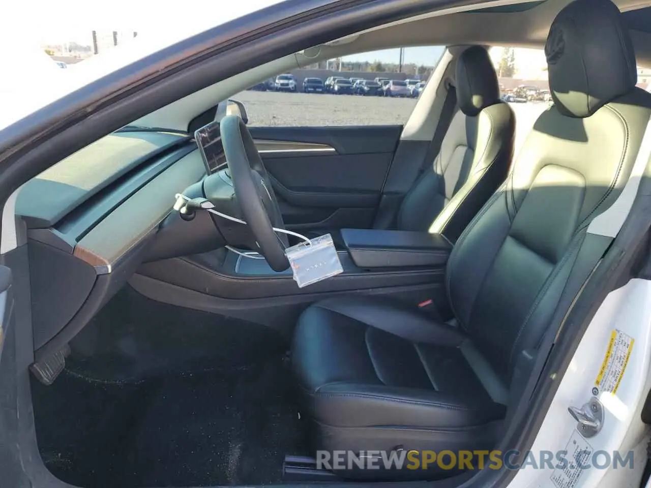 7 fotografías del automóvil dañado 5YJ3E1EB0MF059457 TESLA MODEL 3 2021