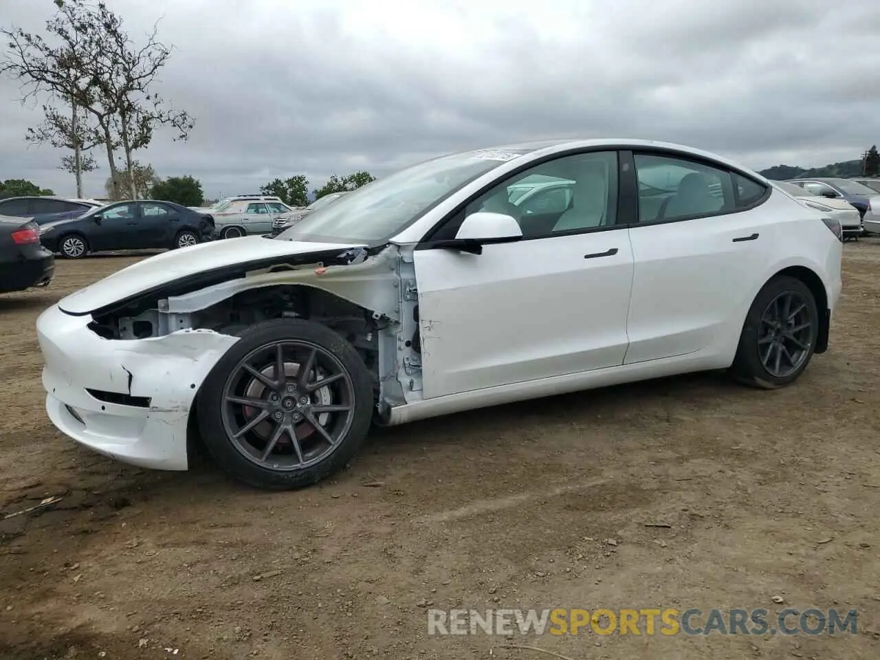 1 fotografías del automóvil dañado 5YJ3E1EB0MF073052 TESLA MODEL 3 2021