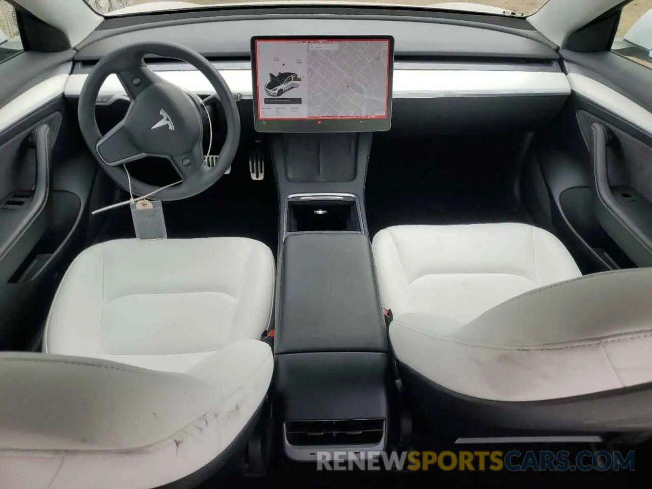 8 fotografías del automóvil dañado 5YJ3E1EB0MF073052 TESLA MODEL 3 2021