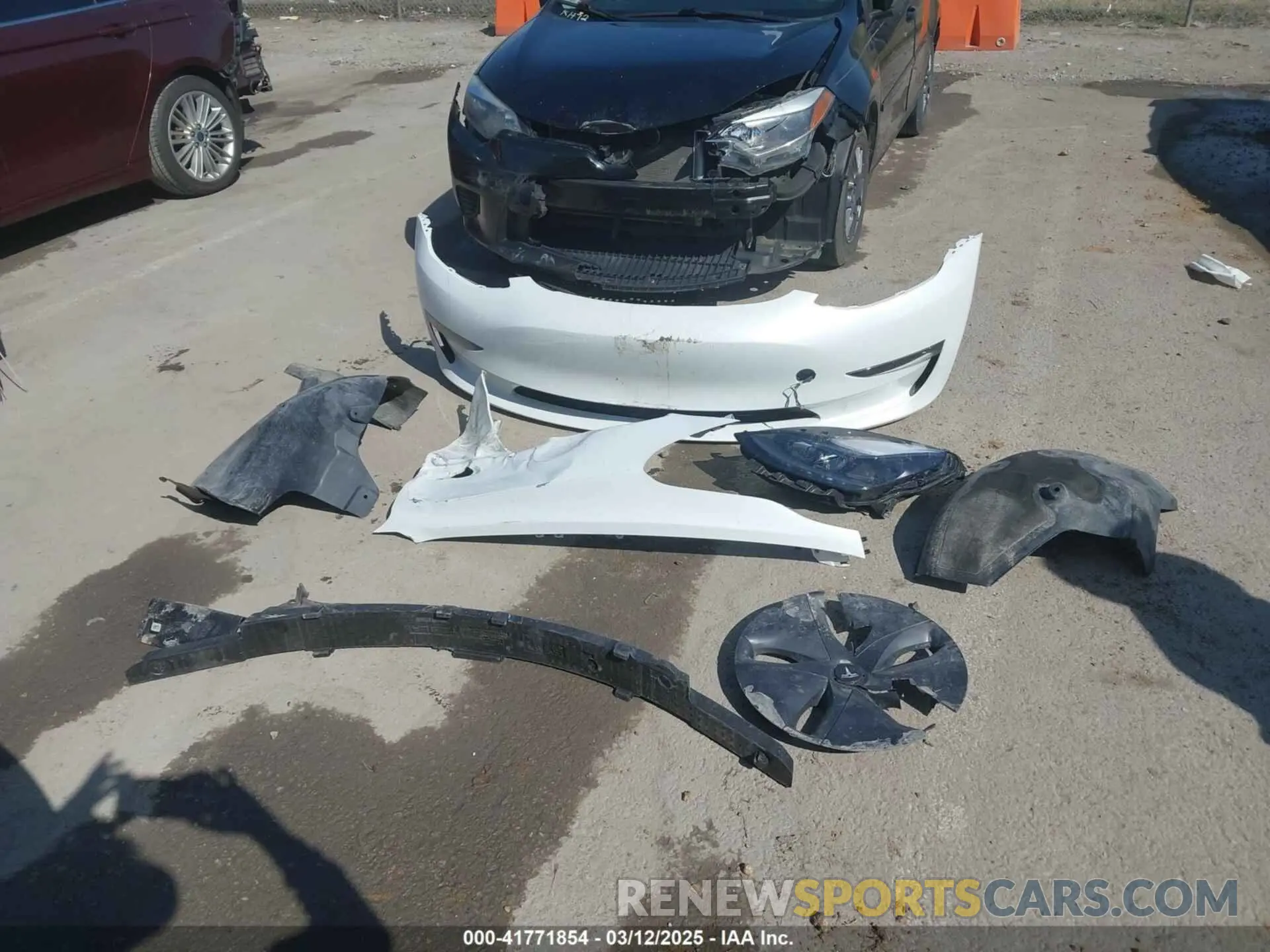 12 fotografías del automóvil dañado 5YJ3E1EB0MF860289 TESLA MODEL 3 2021