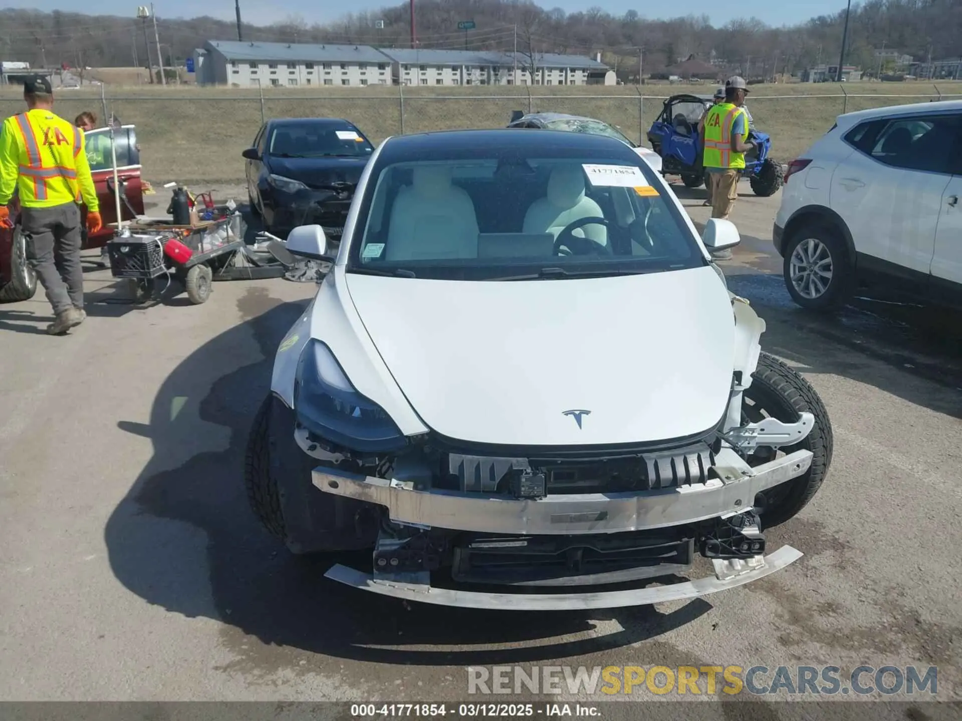 13 fotografías del automóvil dañado 5YJ3E1EB0MF860289 TESLA MODEL 3 2021